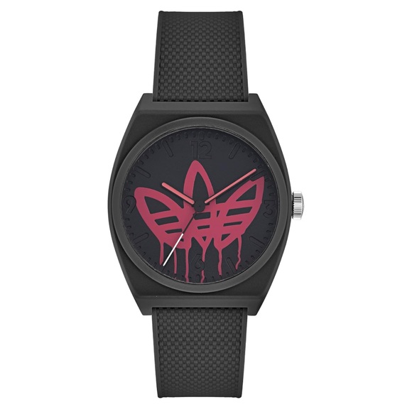 Unisex Three Hand Project Two Black Resin Strap Watch 38mm - Picture 1 of 12